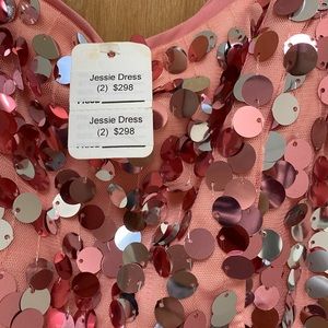 Milly pink sequin dress